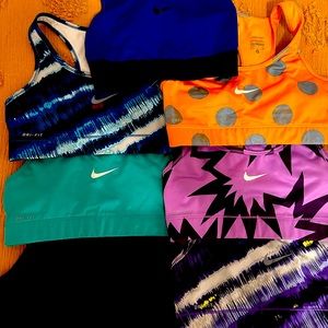 Set of 7 Nike sports bras (will sell separately upon request)